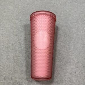 Starbucks Valentines Tumbler Cold Cup Studded Pink 24 Oz NO STRAW